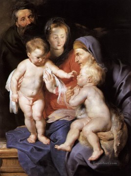 ピーター・パウル・ルーベンス Painting - 聖家族と聖エリザベスと幼い洗礼者聖ヨハネ ピーター・パウル・ルーベンス